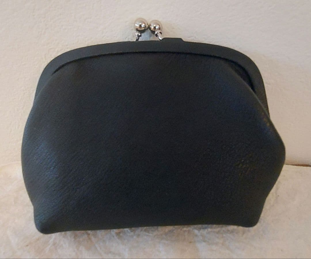 中川政七商店　親子がま口財布　鹿革　ブラック