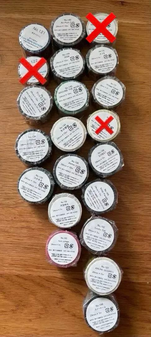 【確認用】Cafe Bon Voyage マスキングテープ