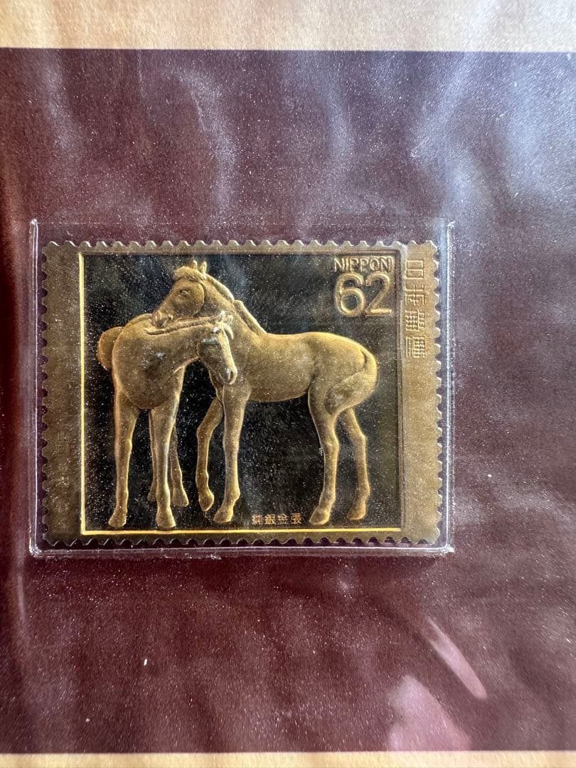 未開封　松本徽章工業　純金張　金属工芸品　3種セット　馬と文化シリーズ　限定