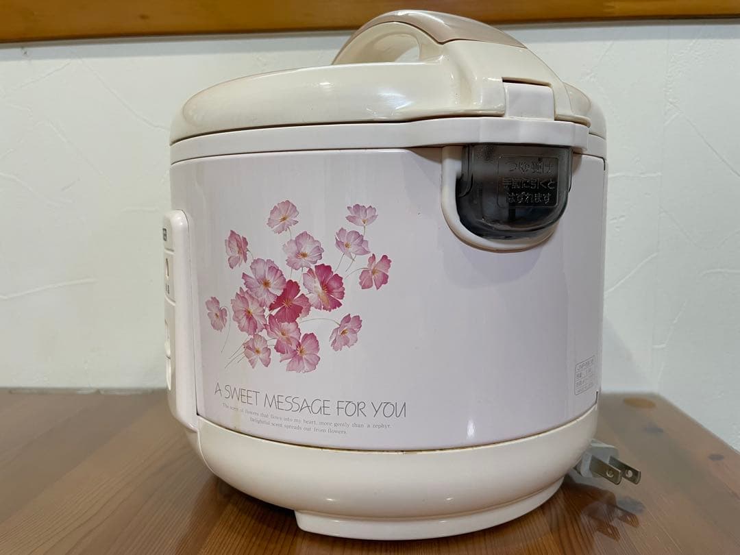 昭和レトロ　TIGER 炊飯器 花柄　3合炊き