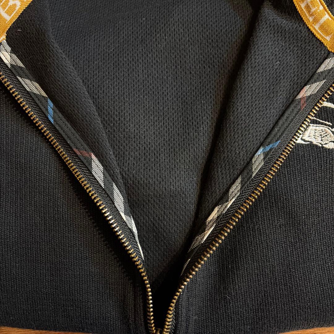 バーバリーブルーレーベル パーカー ホース ロゴ刺繍 　L