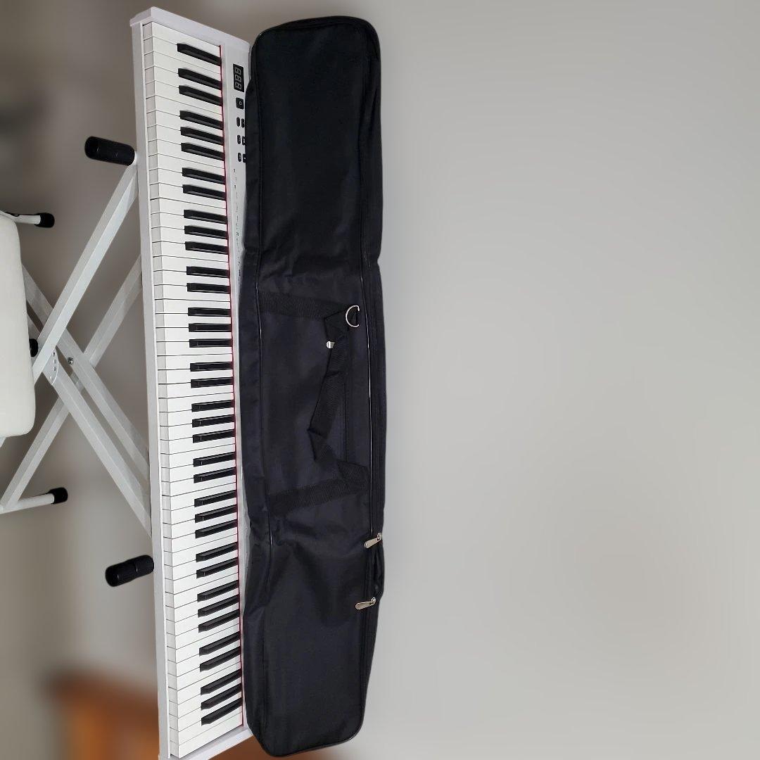 電子ピアノ　88鍵盤　　SWAN-S ホワイト　　ケース　ニコマク　ペダル2種