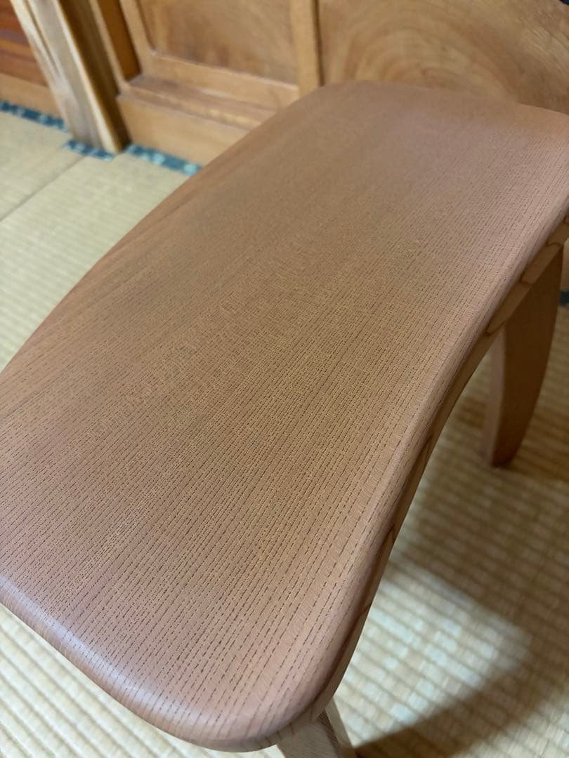 1331建具屋58年のおじいさんの手作り木製サイドテーブル、イス、スツール