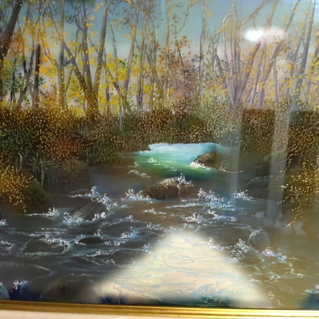 油絵 渡部香　奥入瀬　Ｆ３