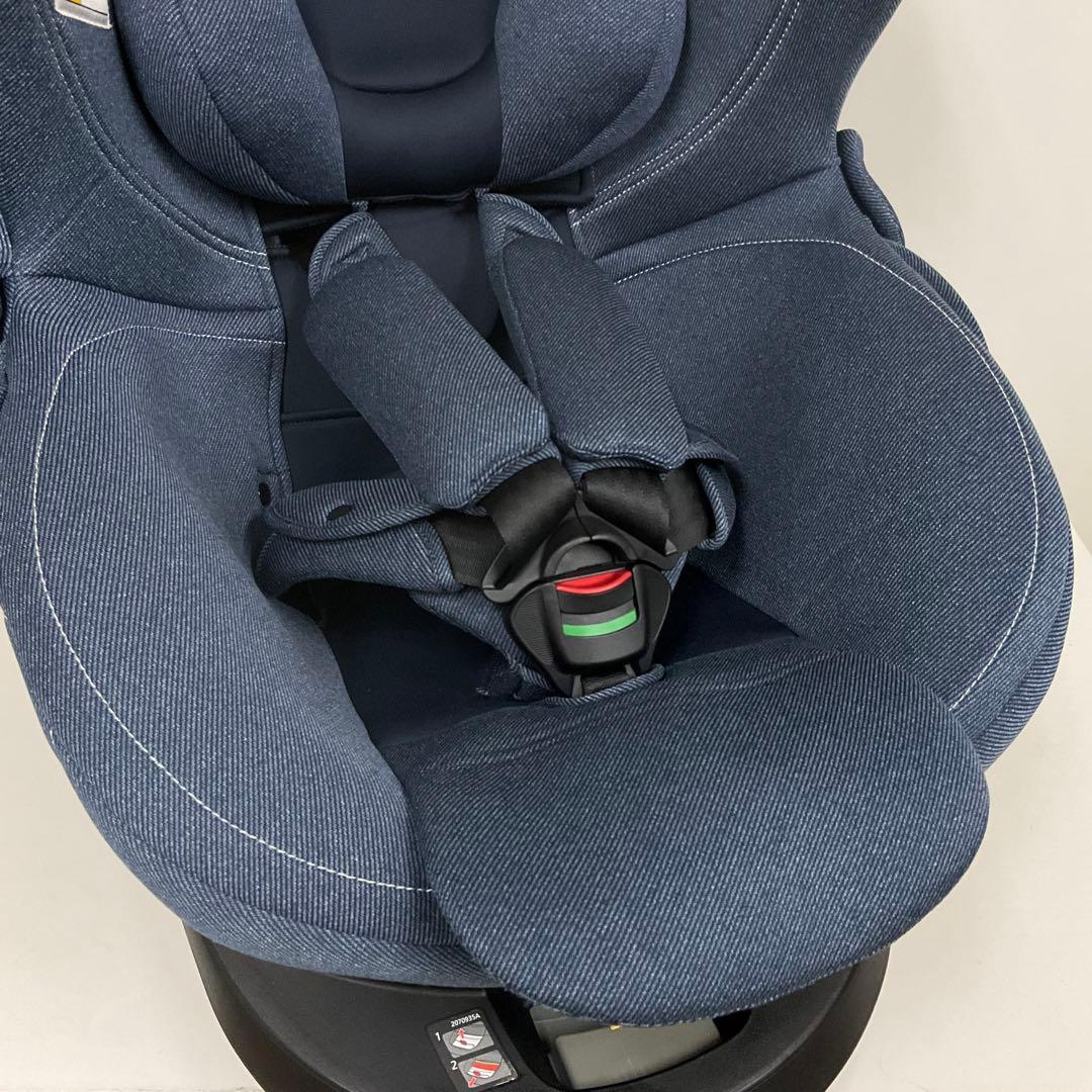 エールベベ・クルット4 Oui ISOFIX対応 チャイルドシート デニムブルー