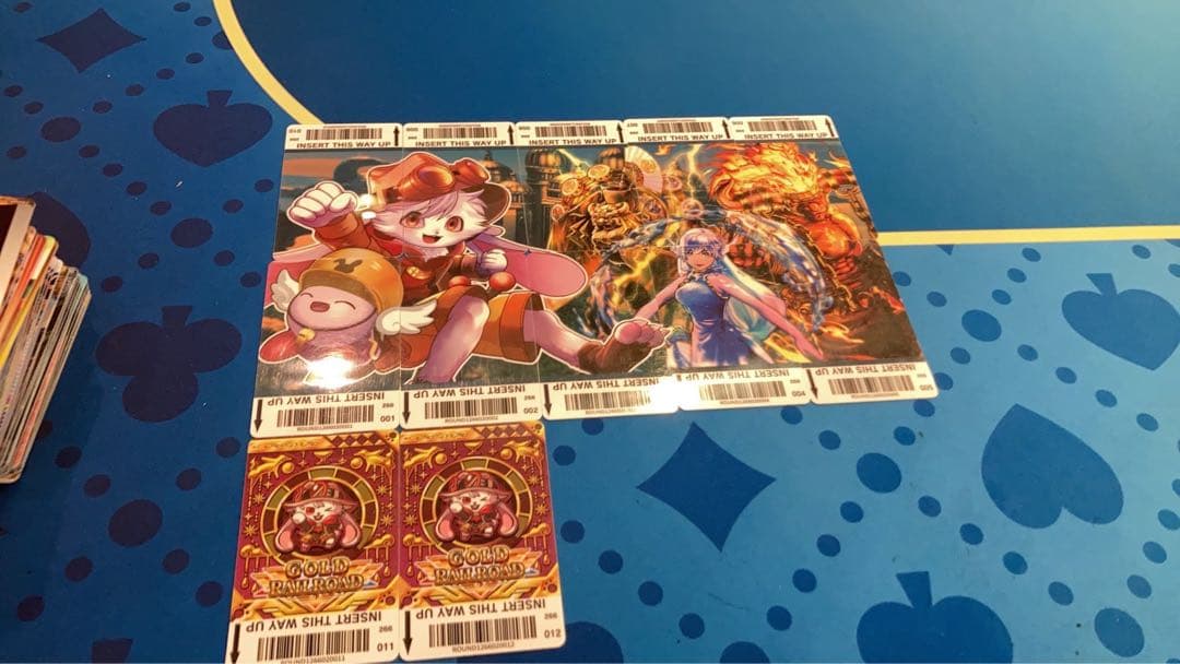 メダルゲーム　GOLD RAILROAD カード全種セット