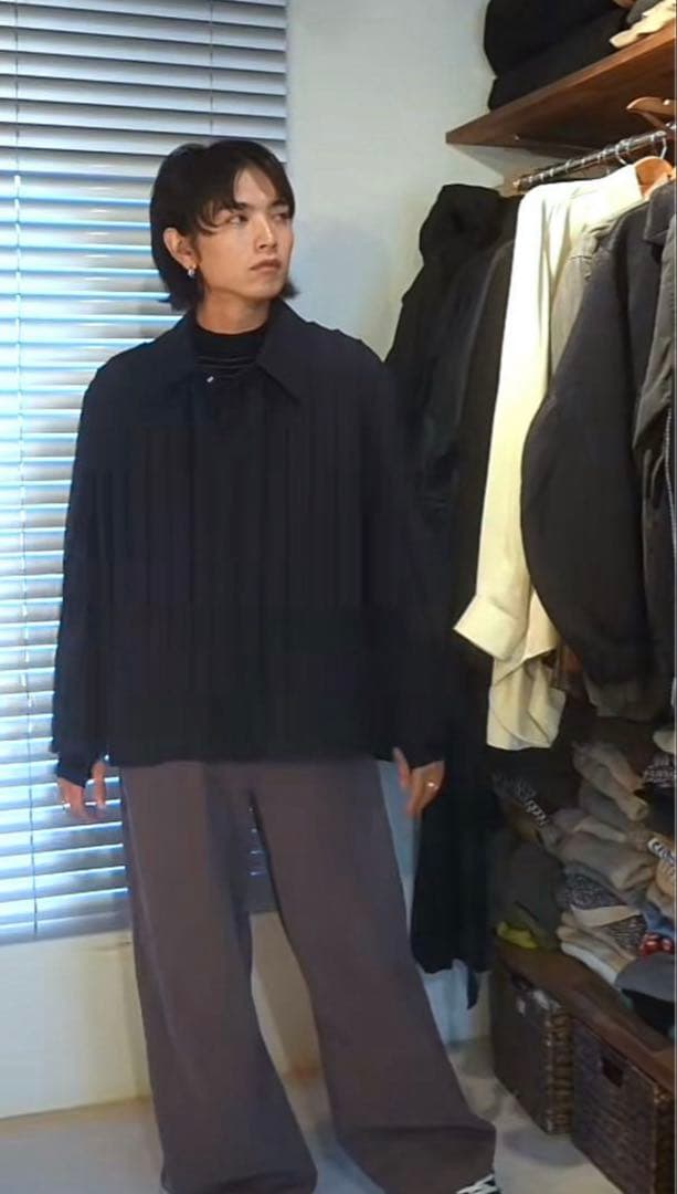 希少46 タグ付きcornerstone 21ss pleats jacket