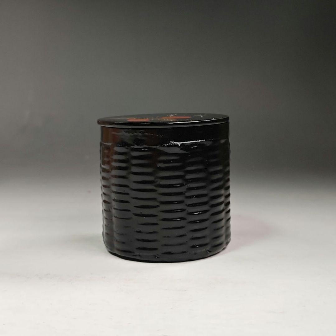 イ380 棗『塗師　中林星山』『柿蒔絵　篭棗　共箱』茶入　茶器　茶道具