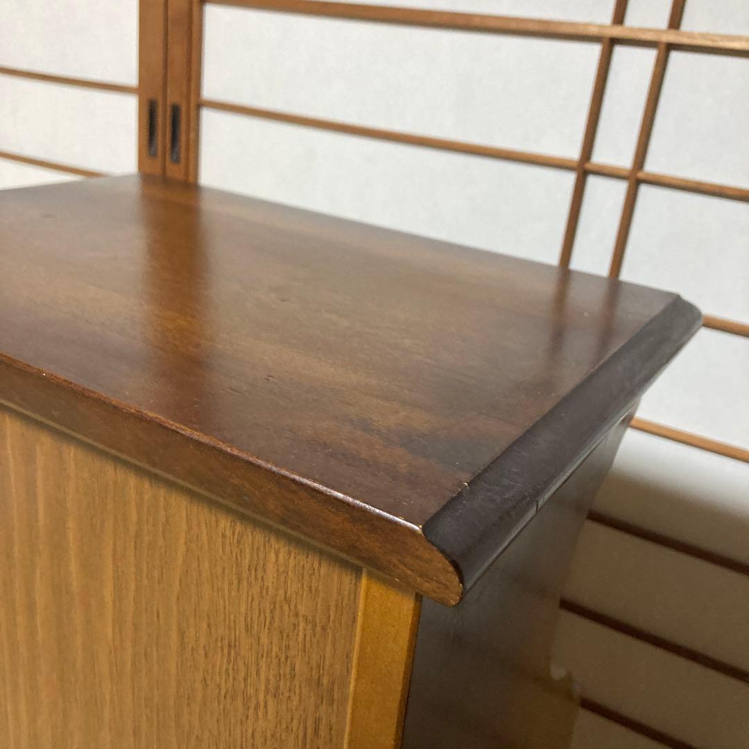 カリモク家具 コロニアル 電話台 引き出し4段 ブナ材 カントリー調 クラシック