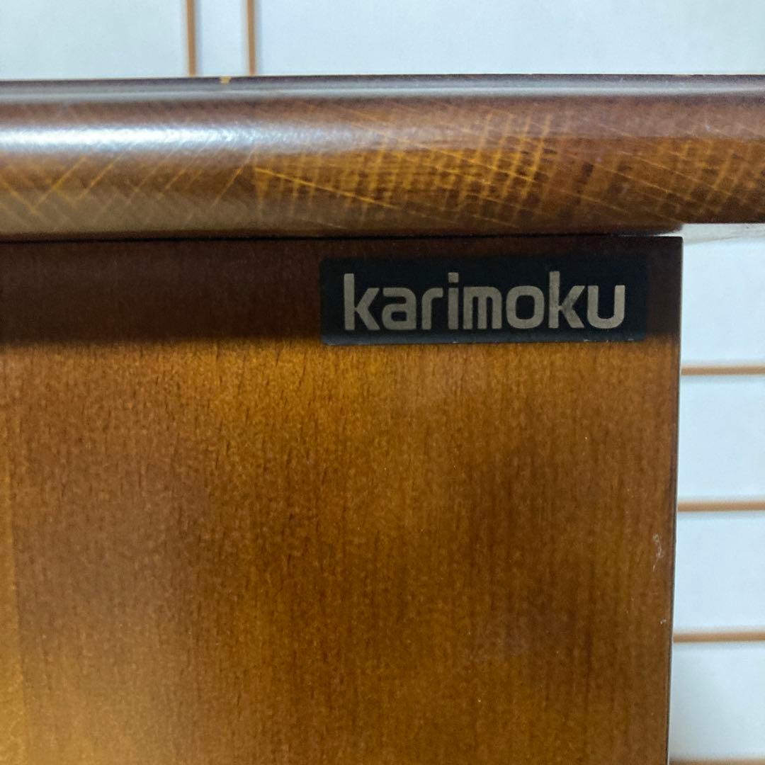 カリモク家具 コロニアル 電話台 引き出し4段 ブナ材 カントリー調 クラシック