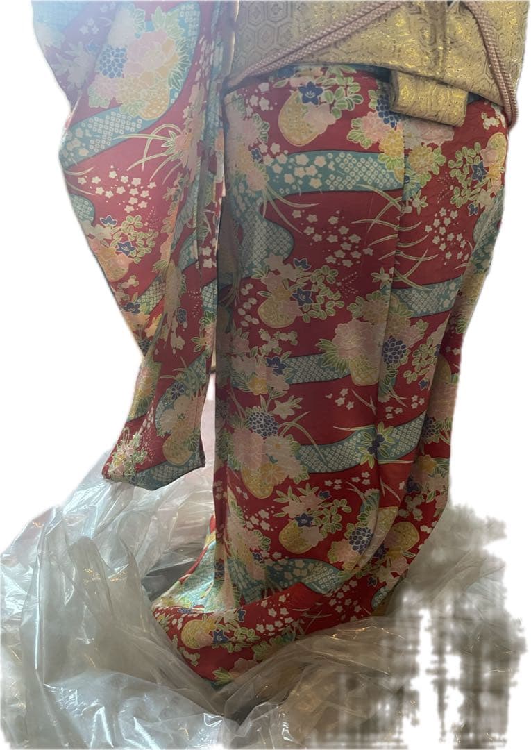 花柄 浴衣　等身大 ペコちゃん