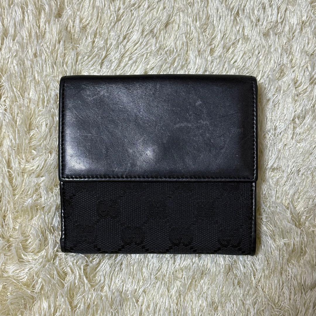 【希少】GUCCI グッチ　折り財布　GG柄　タイガーヘッド　ヴィンテージ