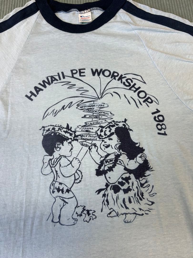 チャンピオン リンガーT トリコタグT 染み込みT ビンテージ