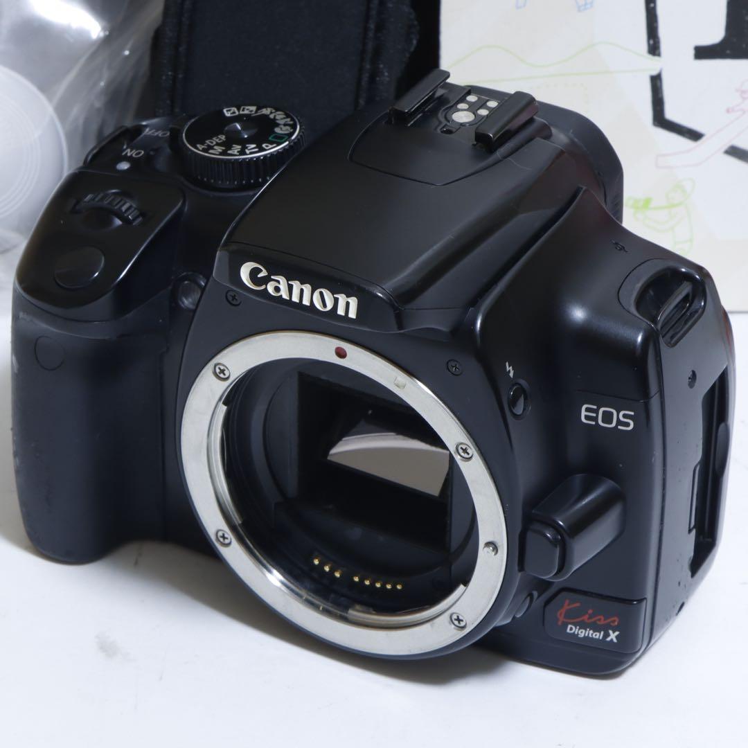 ★ スマホに送れる一眼レフ★定番機!!★キャノン EOS Kiss Xセット