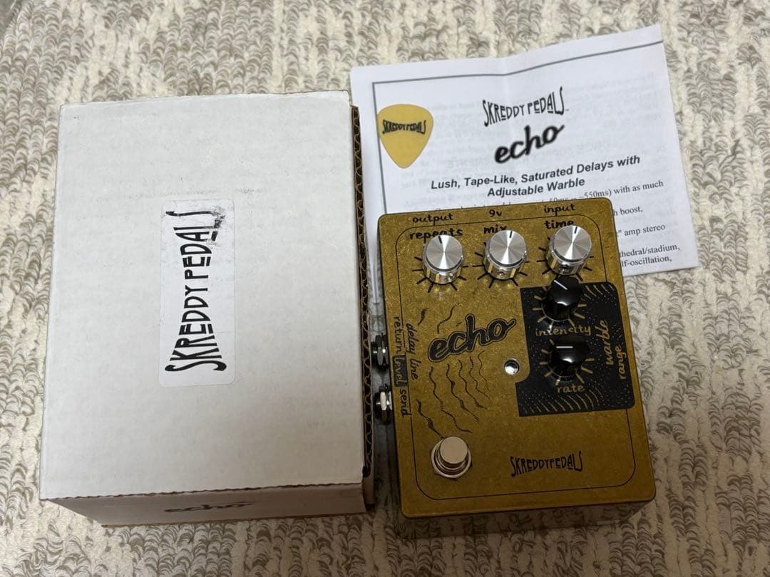 Skreddy Pedals Echo ギターエフェクター　強烈なエコー　箱説有