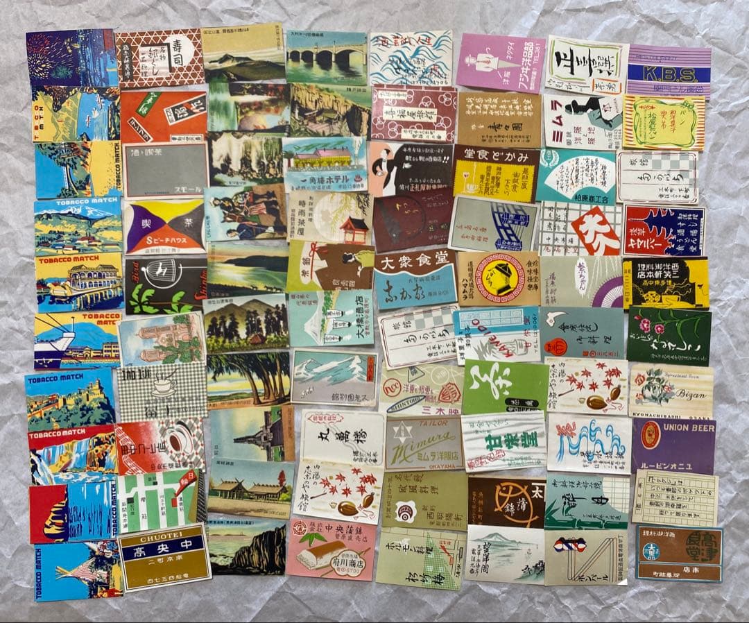 マッチラベル80枚　特選！昭和レトロ　戦前戦中戦後
