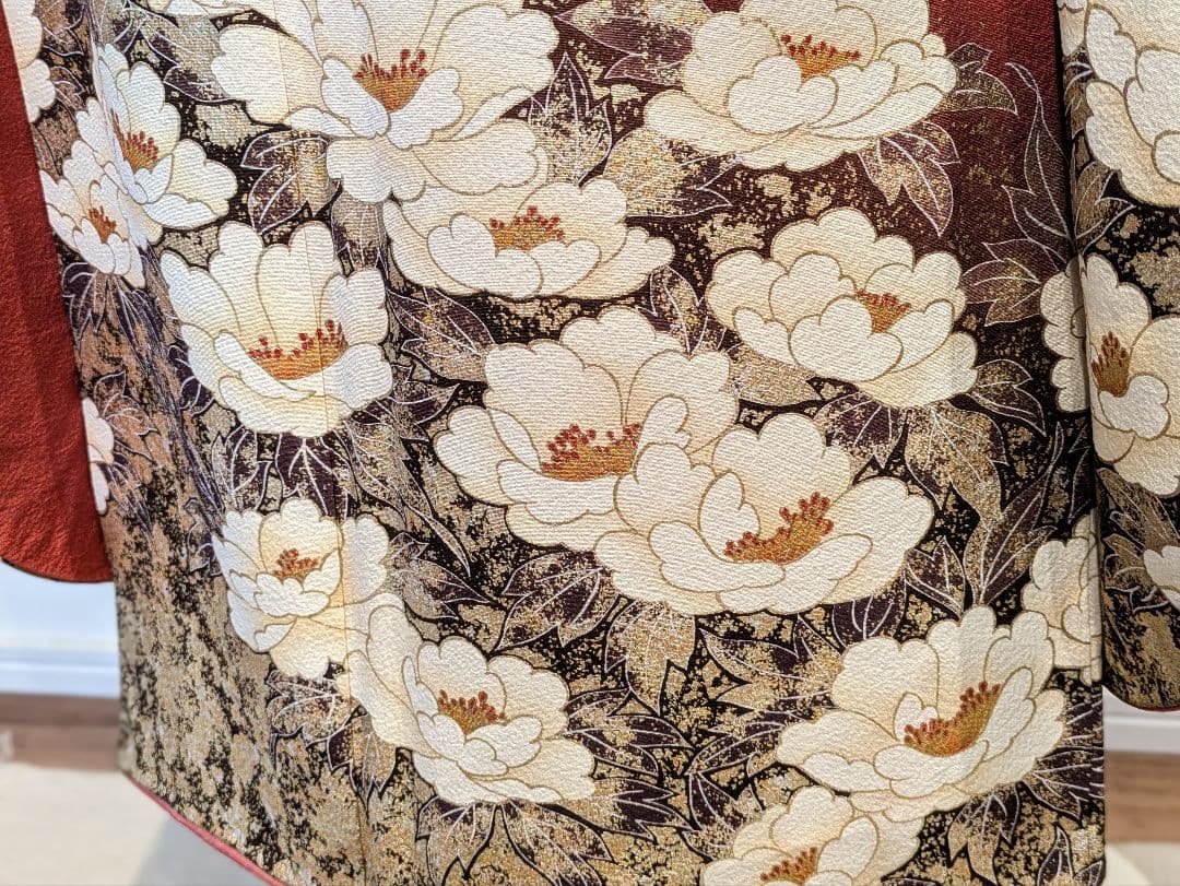 振袖フルセット 身丈166裄68 赤 金彩 暈し染め 鈴乃屋 成人式 逸品