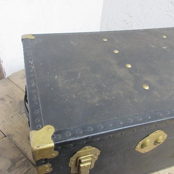イギリス アンティーク 家具 トランク 収納ボックス 収納 店舗什器 6998c