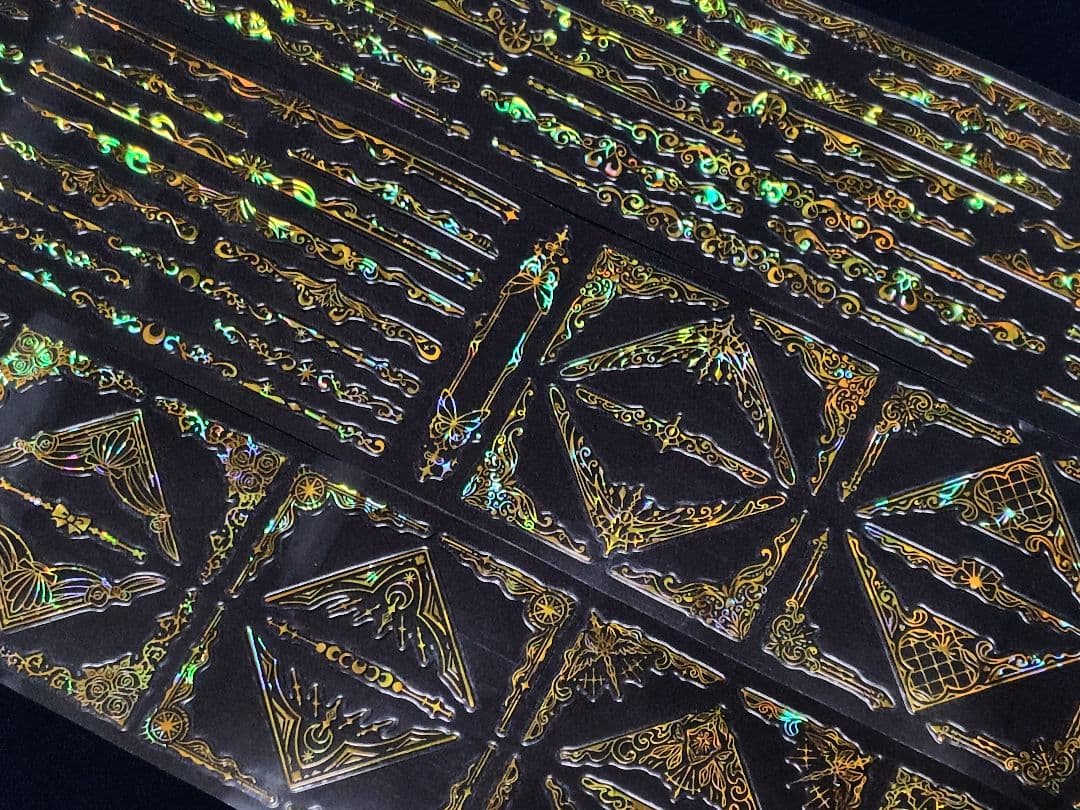 切売 1394★ 海外 マスキングテープ マステ PET 装飾 フレーム 贝壳金