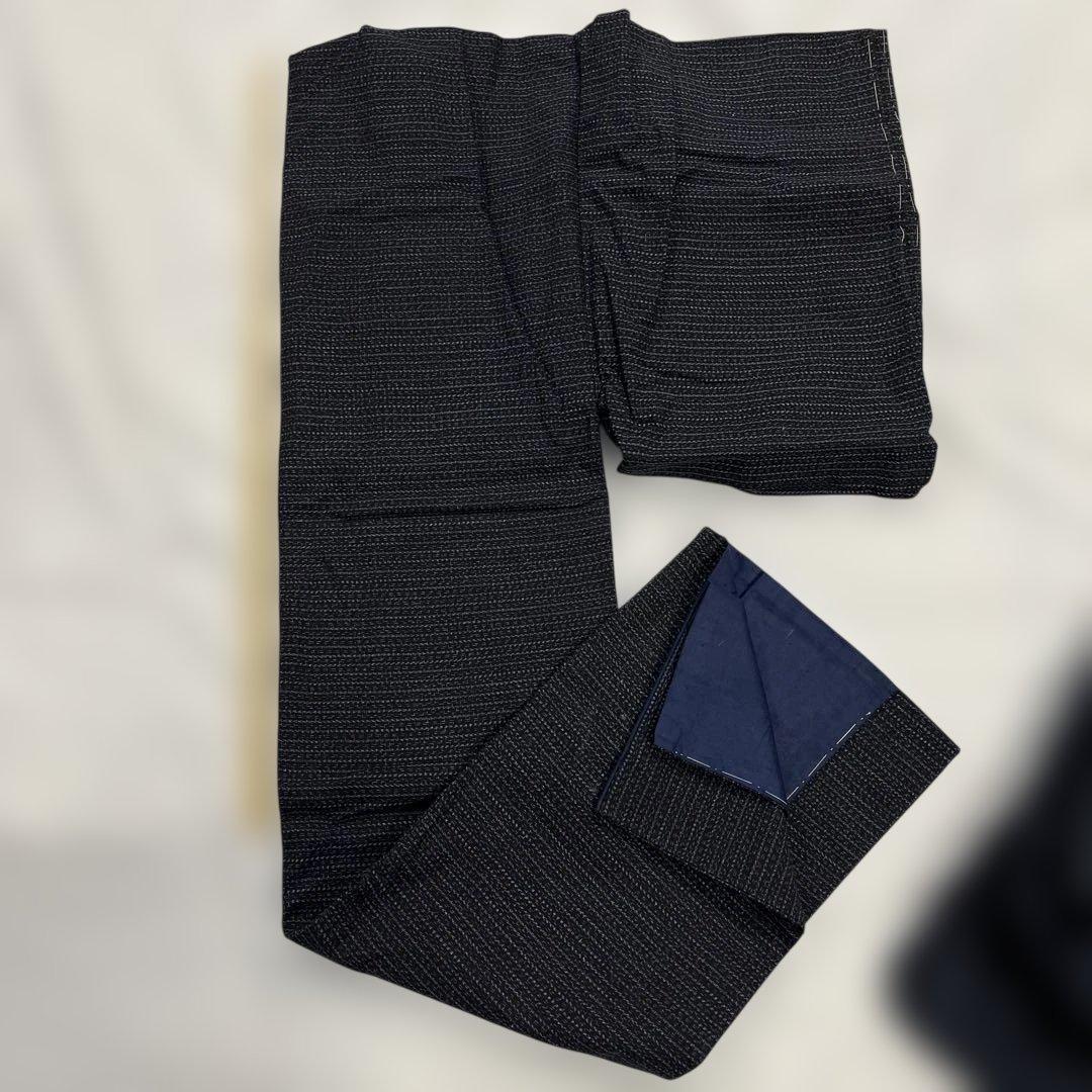 120 書生絣　羽織　着物　リメイク用