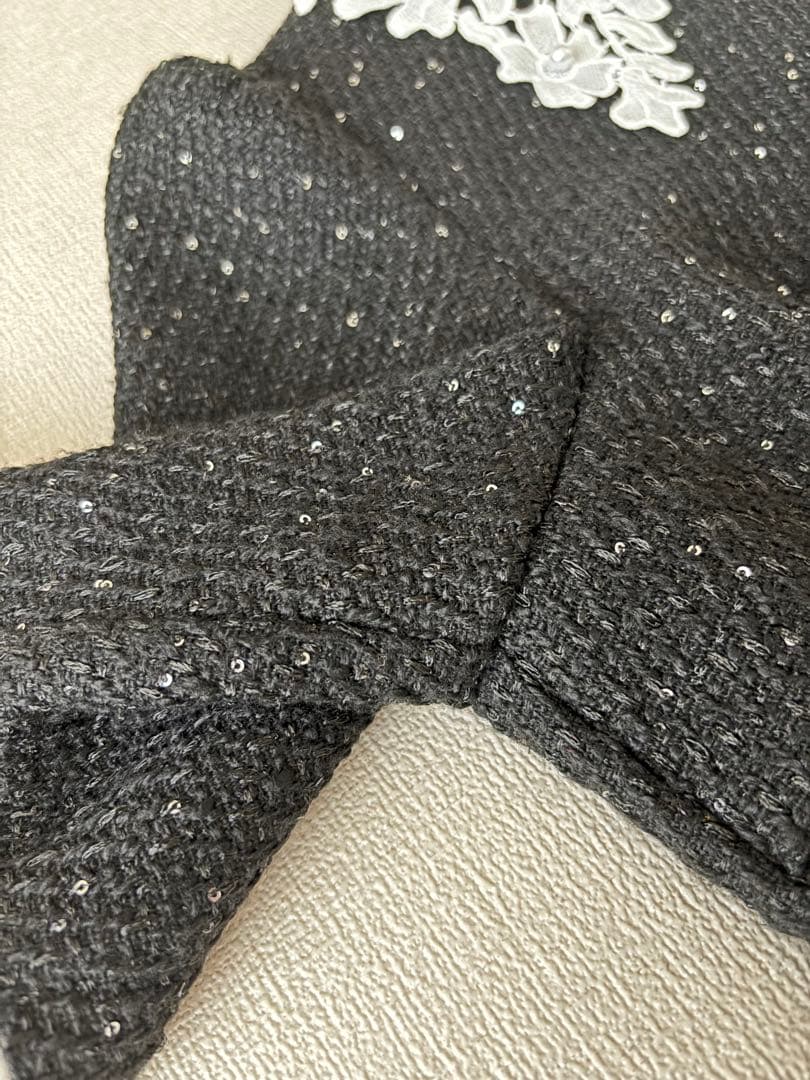 Leja スパンコールAラインワンピースドレス