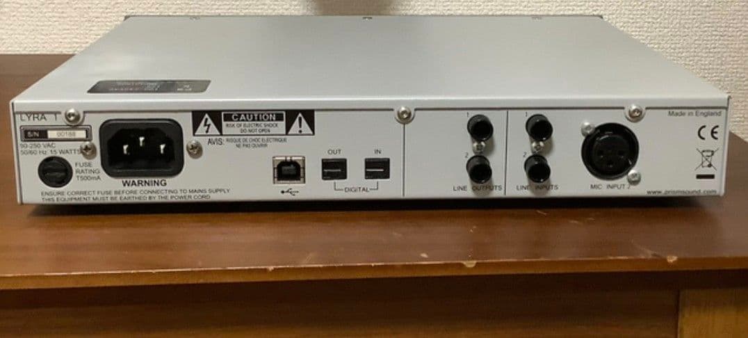 Prism Sound Lyra1 オーディオインターフェイス