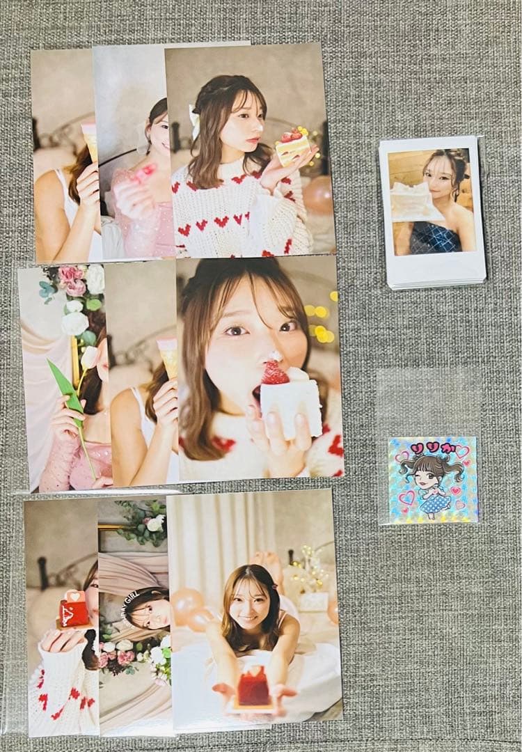 Ririka りりか インフルエンサー ブロマイド チェキ ステッカー サイン