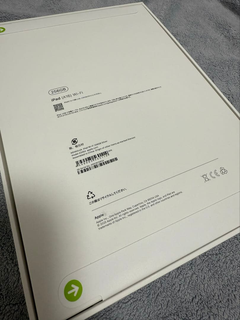 11インチiPad Wi-Fiモデル 256GB - シルバー