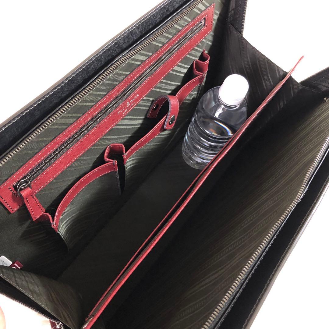 未使用級 フジタカ ディアマン レザー ビジネスバッグ 2way A4B4収納可