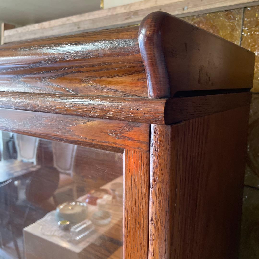 アメリカン・ヴィンテージガラスの跳ね上げ式スタッキングブックケース、・4段タイプ