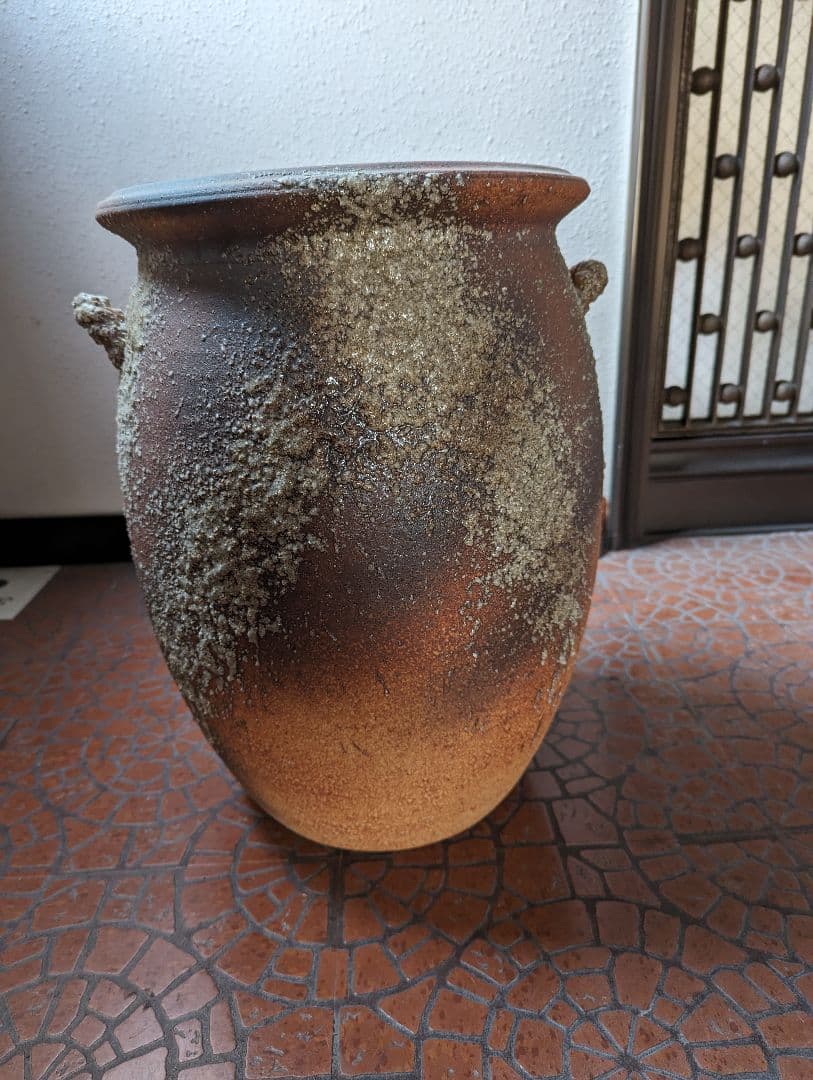 【希少】信楽焼 大壺 焼き物 傘立て 水瓶 陶器