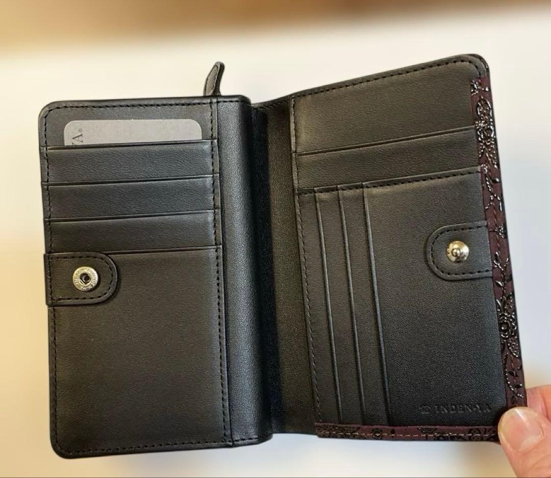 新品未使用　印傳屋　二つ折り財布