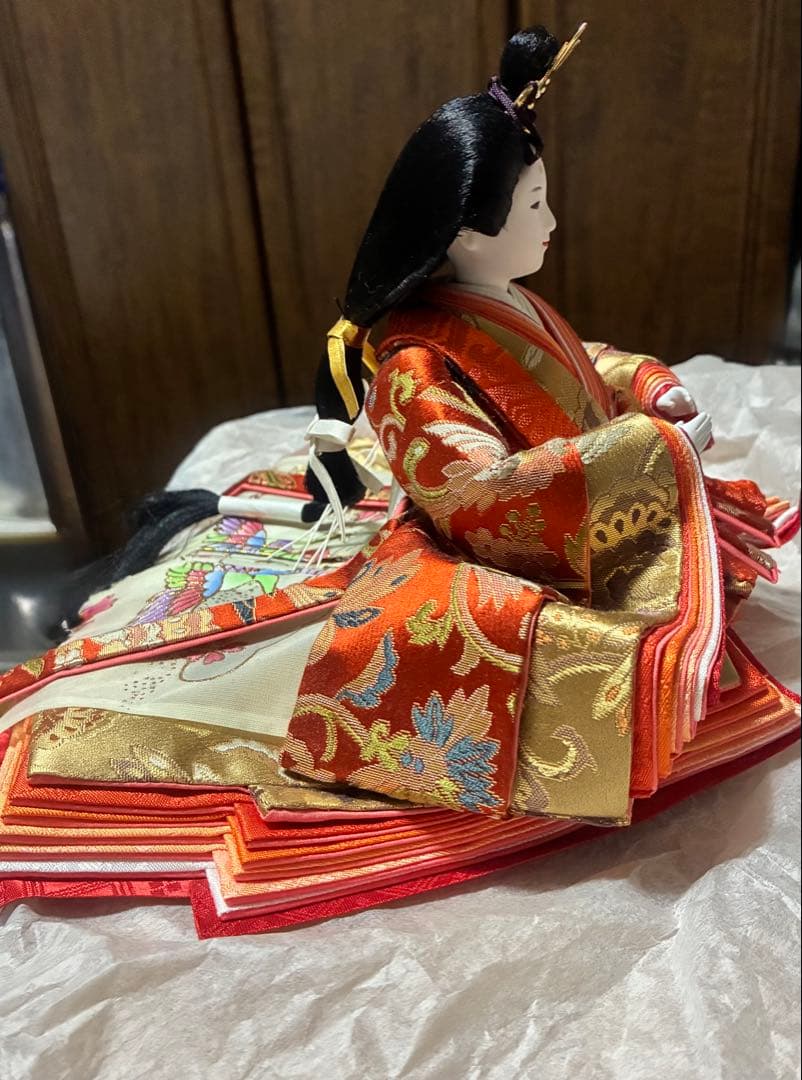 Hirofumi.i久月　雛人形セット 赤と金の衣装