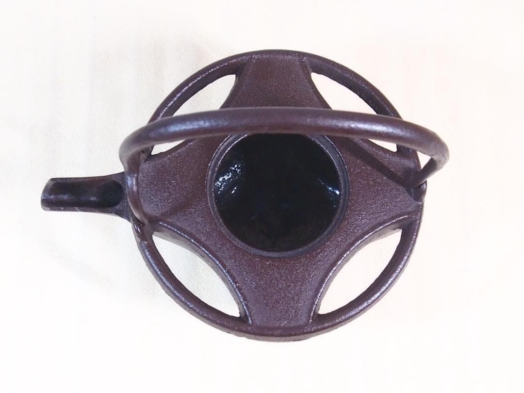 【未使用】佐藤浄清 七宝 銚子 山水染付替え蓋付き 酒次/酒注ぎ 酒器/鉄器