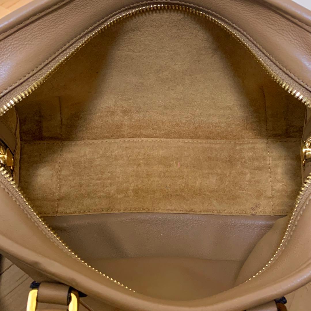 極美品　ロエベ アマソナ23 ショルダーバッグ ハンドバッグ 2way ベージュ