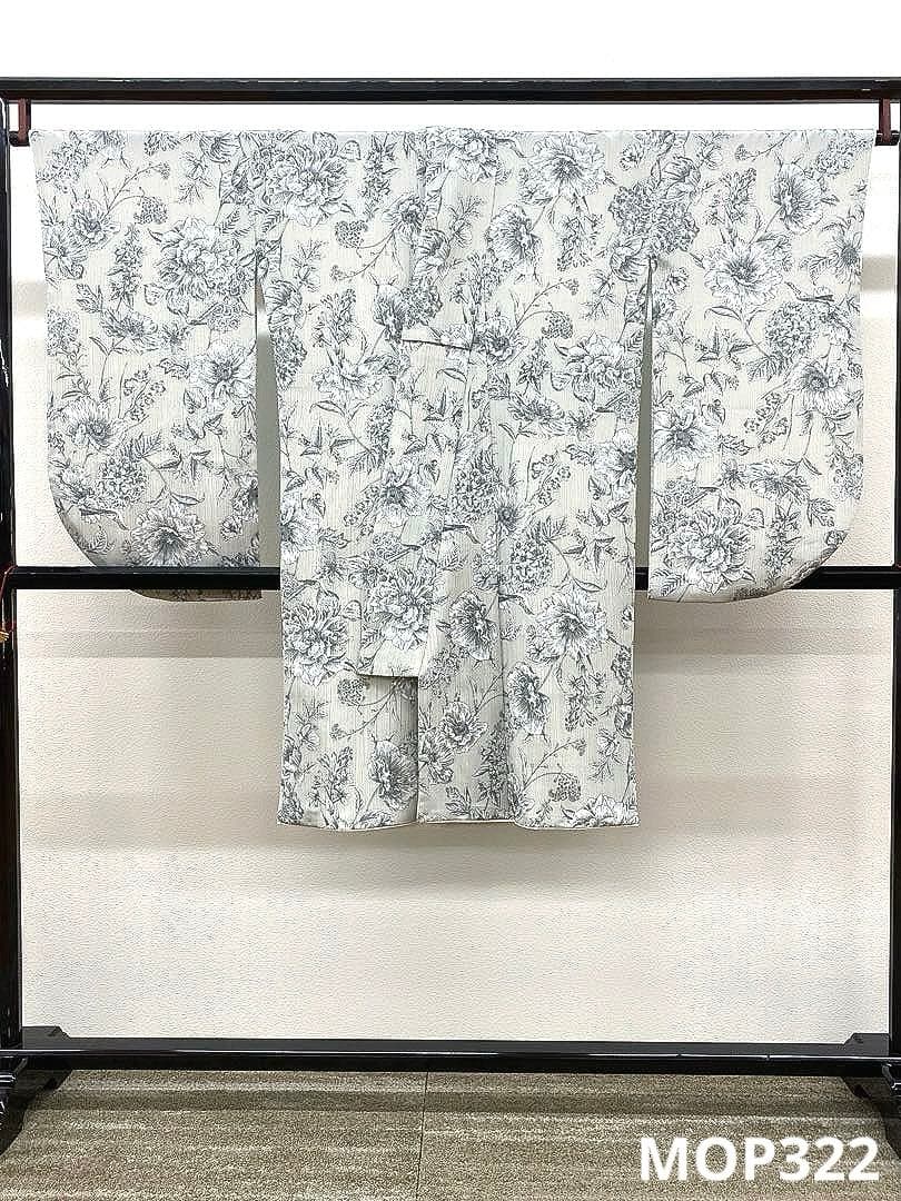 2尺袖 ポリエステル着物 楊柳 袴用