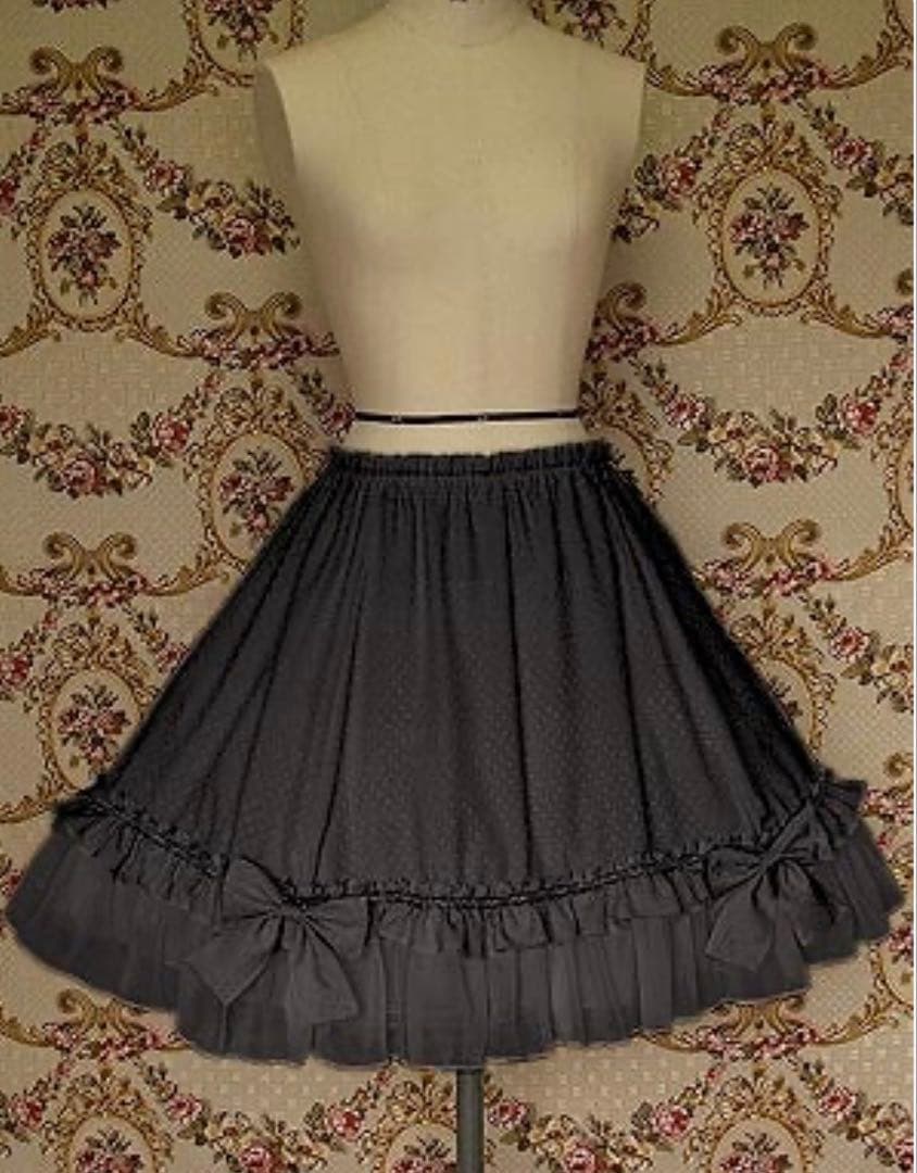 l*す様 Mary Magdalene ミルフィーユパニエスカート ブラック