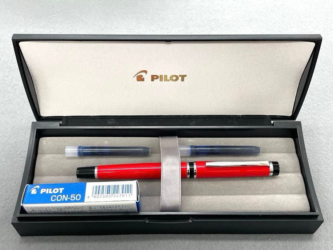 【廃番品】PILOT 万年筆 グランセNC レッド FGNC-1MR-R-F