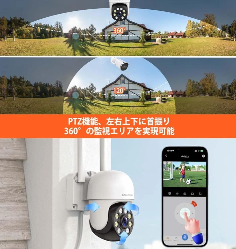 CAMCAMP 防犯カメラ 2台セット 32GB