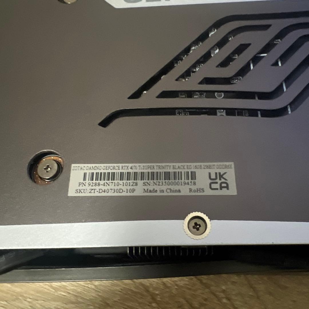 グラフィックボード・グラボ・ビデオカード RTX 4070ti super Trinity 16GB zotac