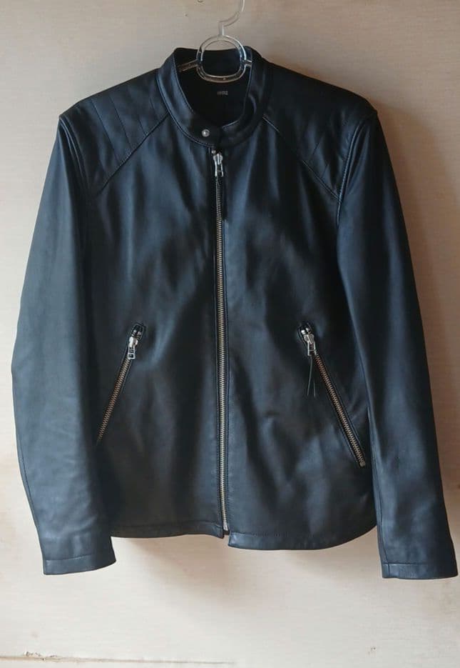 VAPORIZE ブラック シングルライダースジャケット　羊皮　Sサイズ