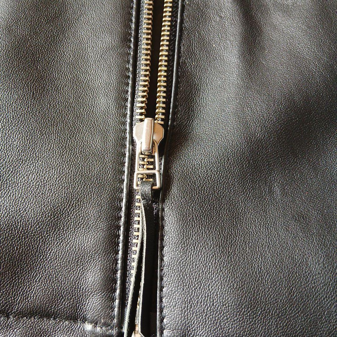 VAPORIZE ブラック シングルライダースジャケット　羊皮　Sサイズ