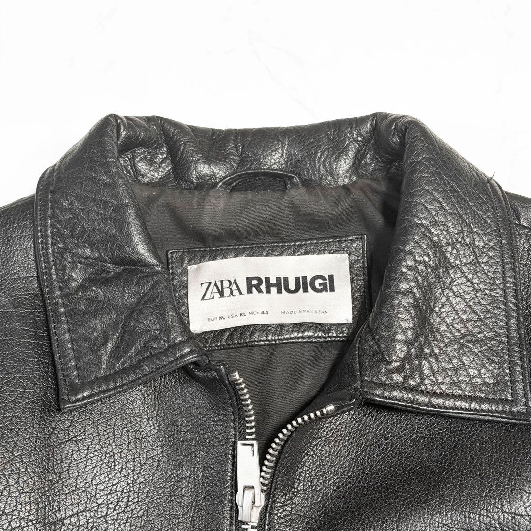 【短丈】ZARA×RHUIGI レザージャケット XL シングル