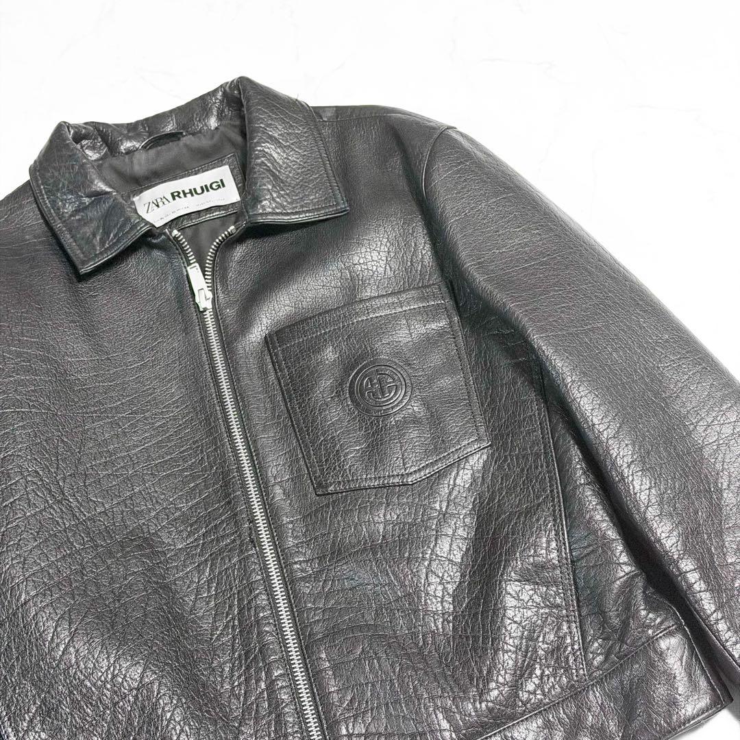 【短丈】ZARA×RHUIGI レザージャケット XL シングル
