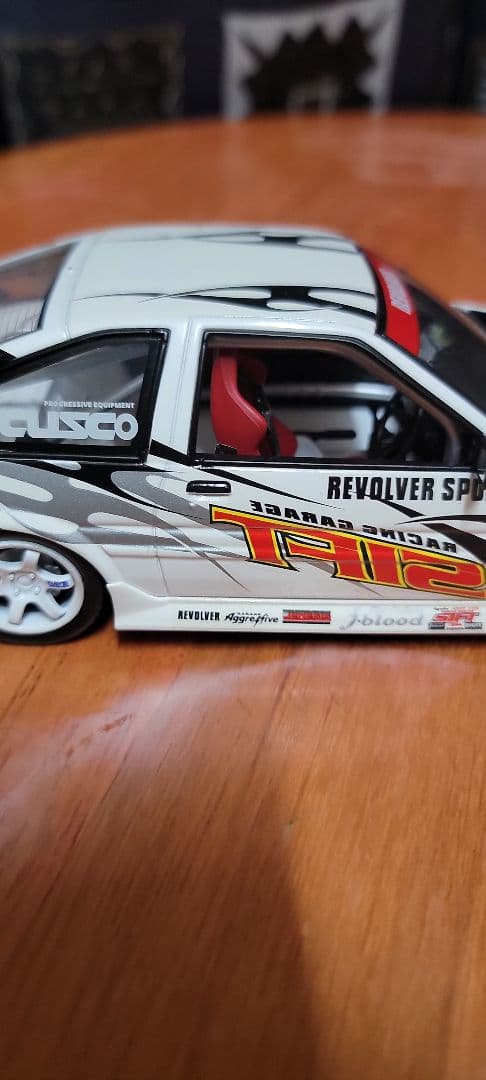 ホットワークス　1/24　D1GP SIFT AE86 トレノ　2002植尾勝浩