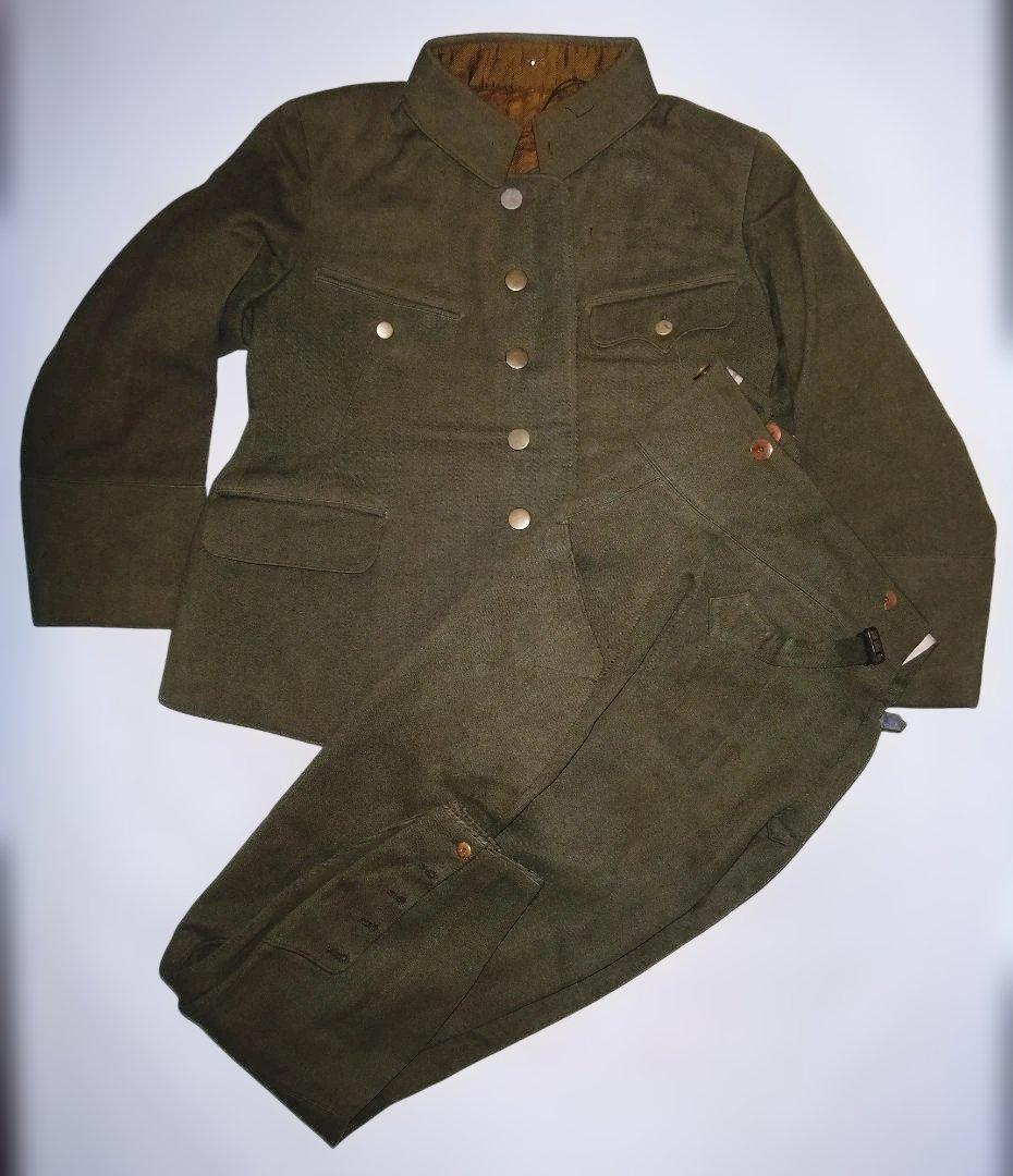 旧日本陸軍「将校用　九八式軍衣袴　制服上下」中古品