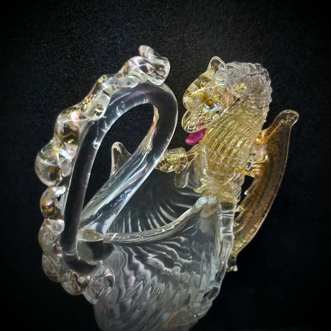 MURANO La Fenice ムラノ ラ フェニーチェ 双耳 ドラゴングラス