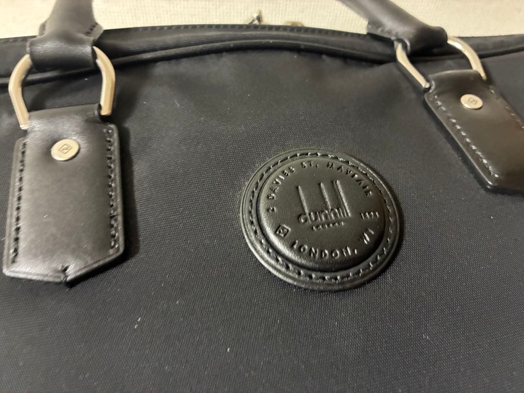 美品　ダンヒル　ビジネスバッグ　ガーズマン　ナイロン×レザー ブラック