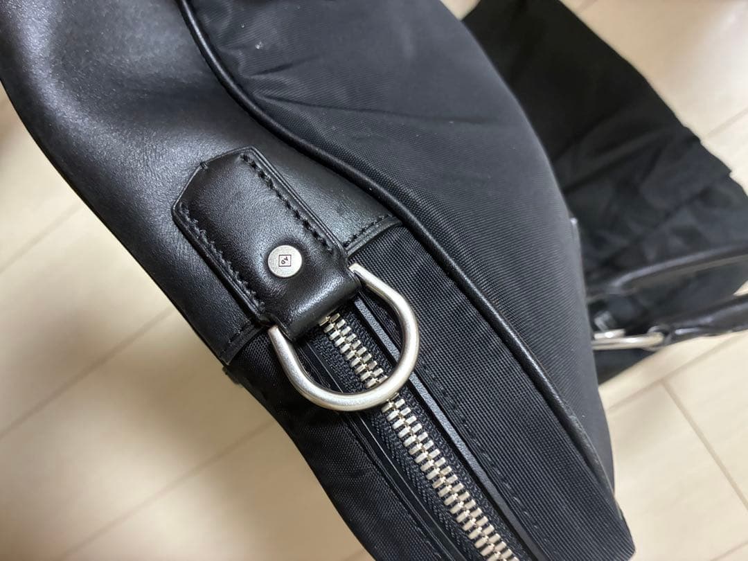 美品　ダンヒル　ビジネスバッグ　ガーズマン　ナイロン×レザー ブラック