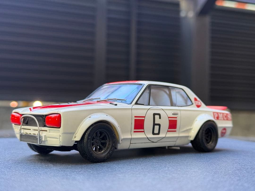 SKYLIN GT-R 1971年日本GP優勝車 1/24 完成品☆